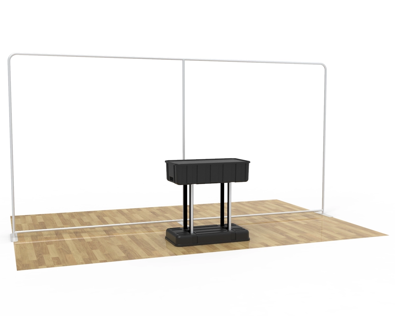 15ft Straight Portazip Show Booth Display Main Animated