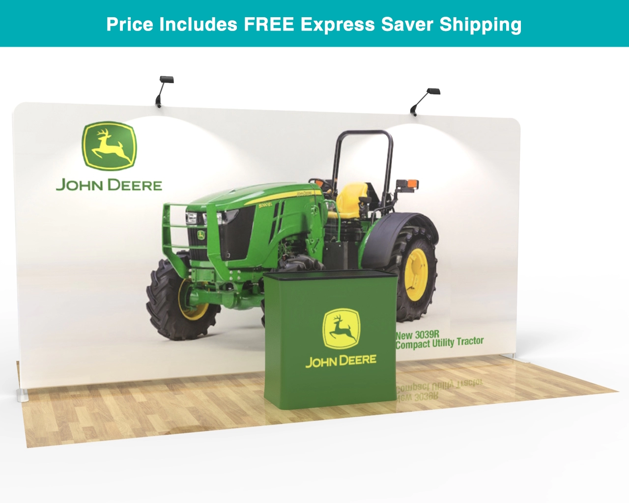 15ft Straight PortaZip™ Backdrop