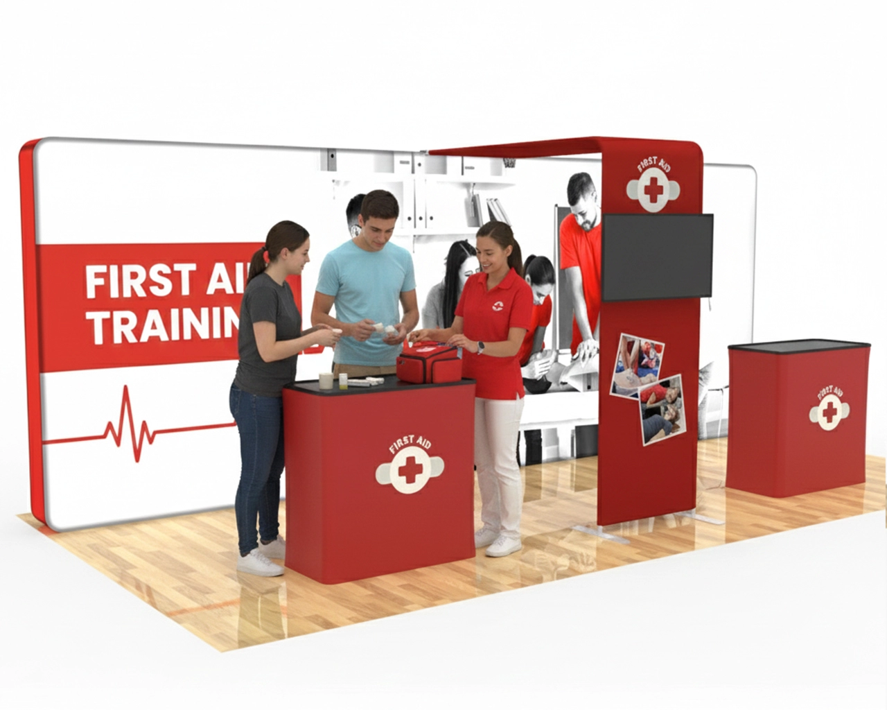 20ft PortaZip™ Booth 32 - Backlit