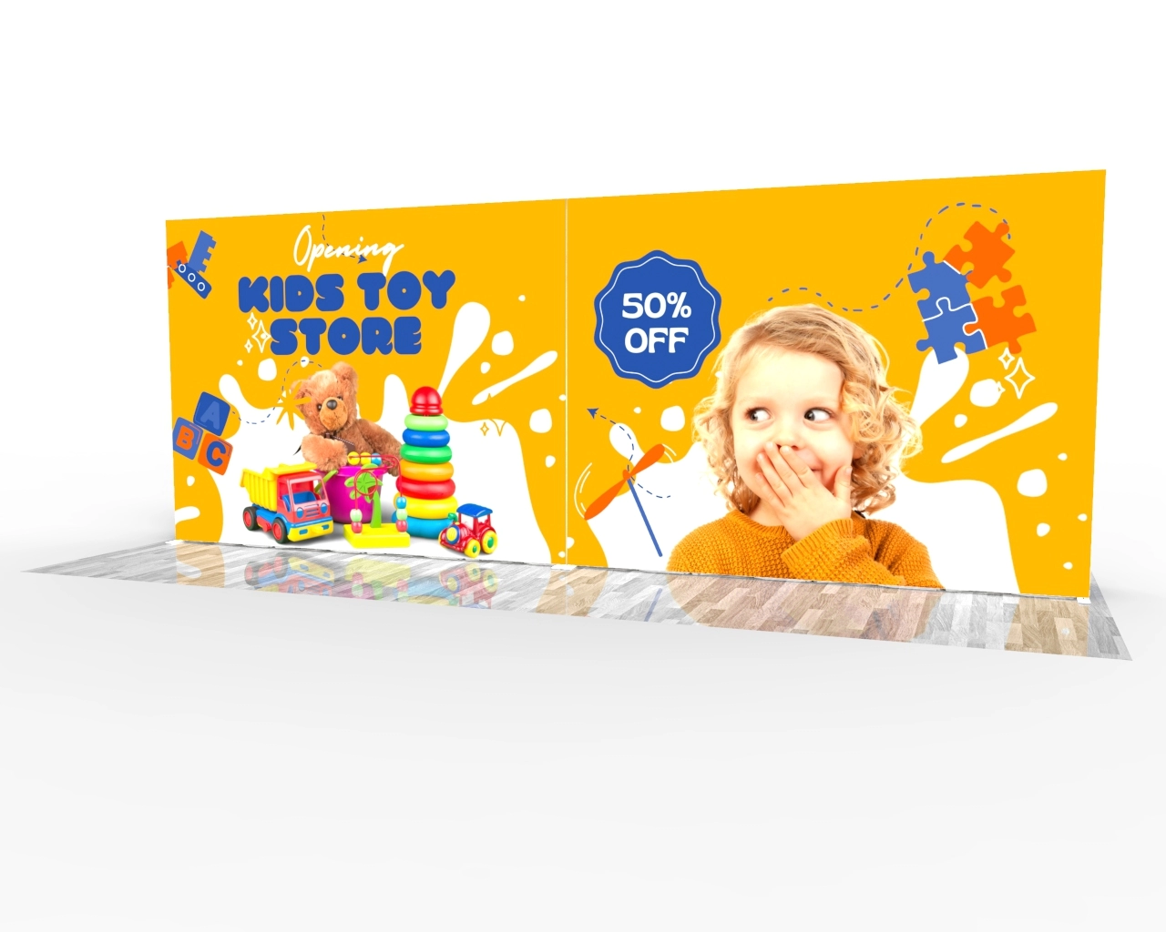 20ft SEGQuick™ Backdrop - Pop Up Backlit