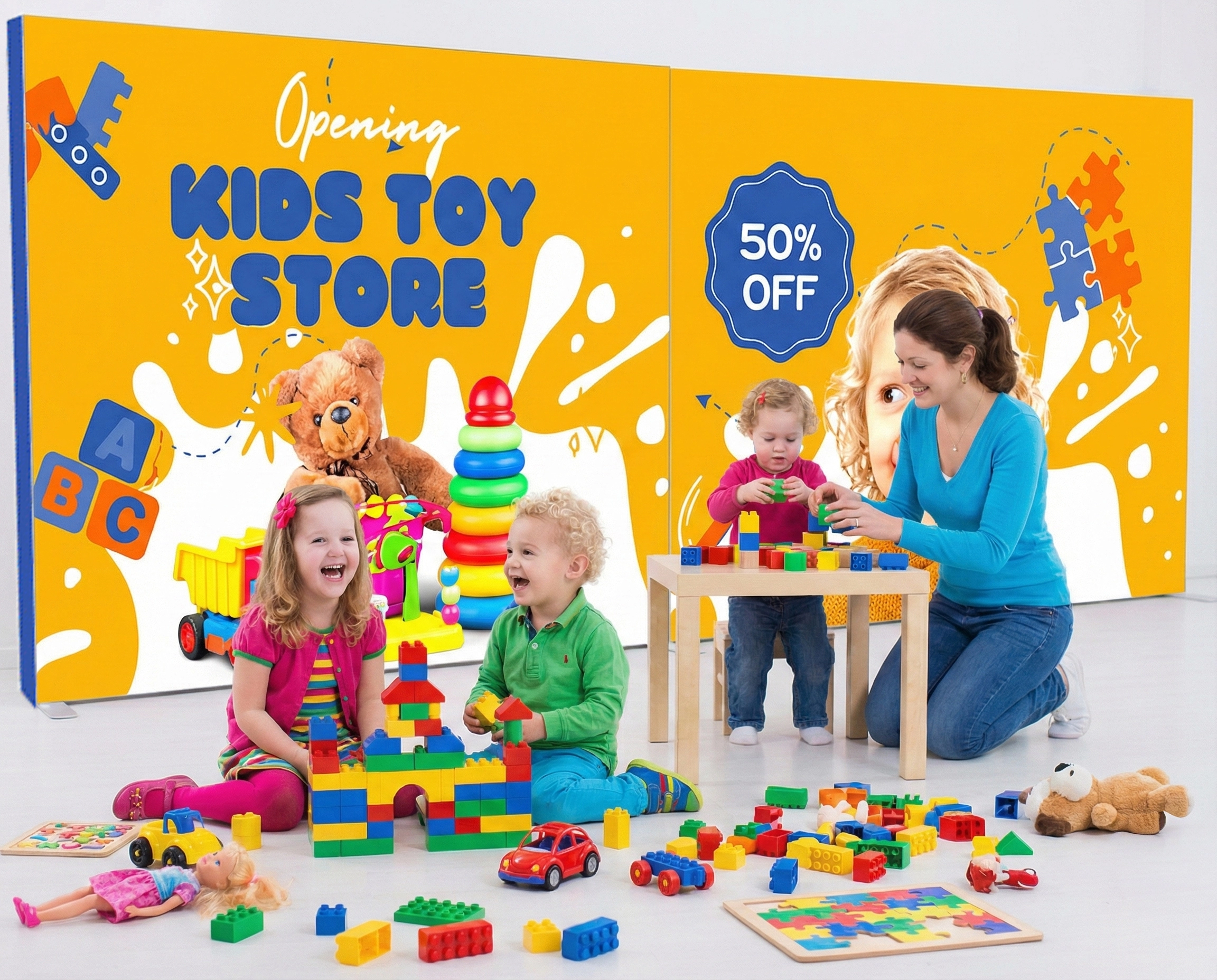 20ft SEGQuick™ Backdrop - Pop Up Backlit