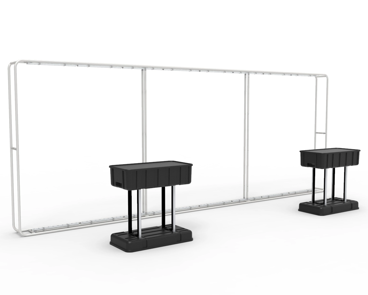 20ft Backlit Portazip Backdrop Trade Show Wall Main Animated