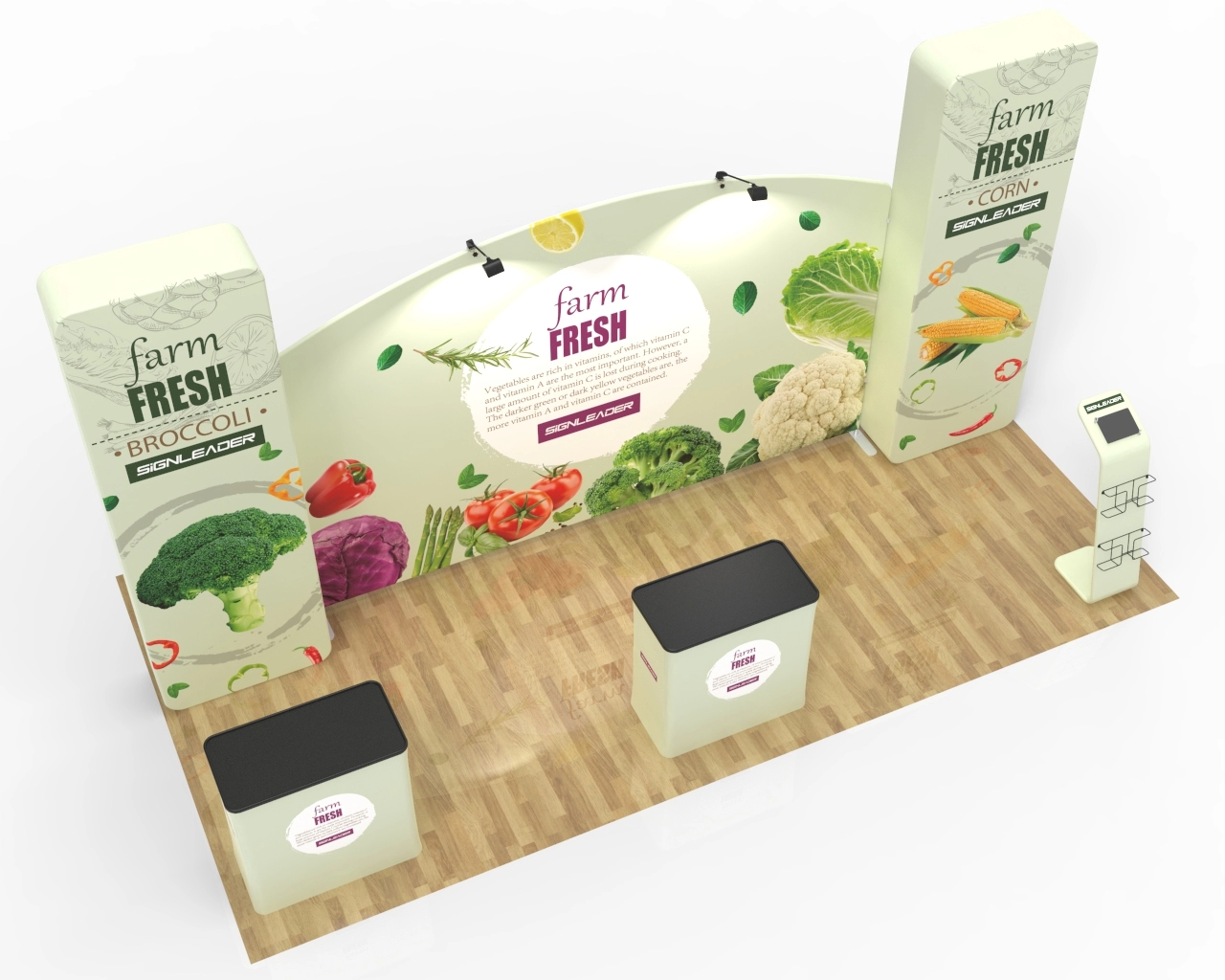 10x20ft Commercial Trade Show Booth R for Agricultural Products, Organic Farming & Plant Nutrition
