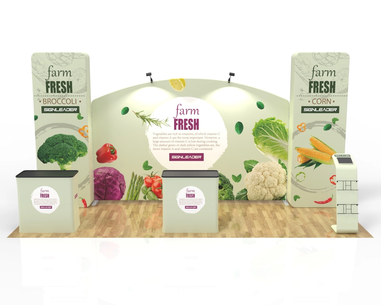 10x20ft Commercial Trade Show Booth R for Agricultural Products, Organic Farming & Plant Nutrition