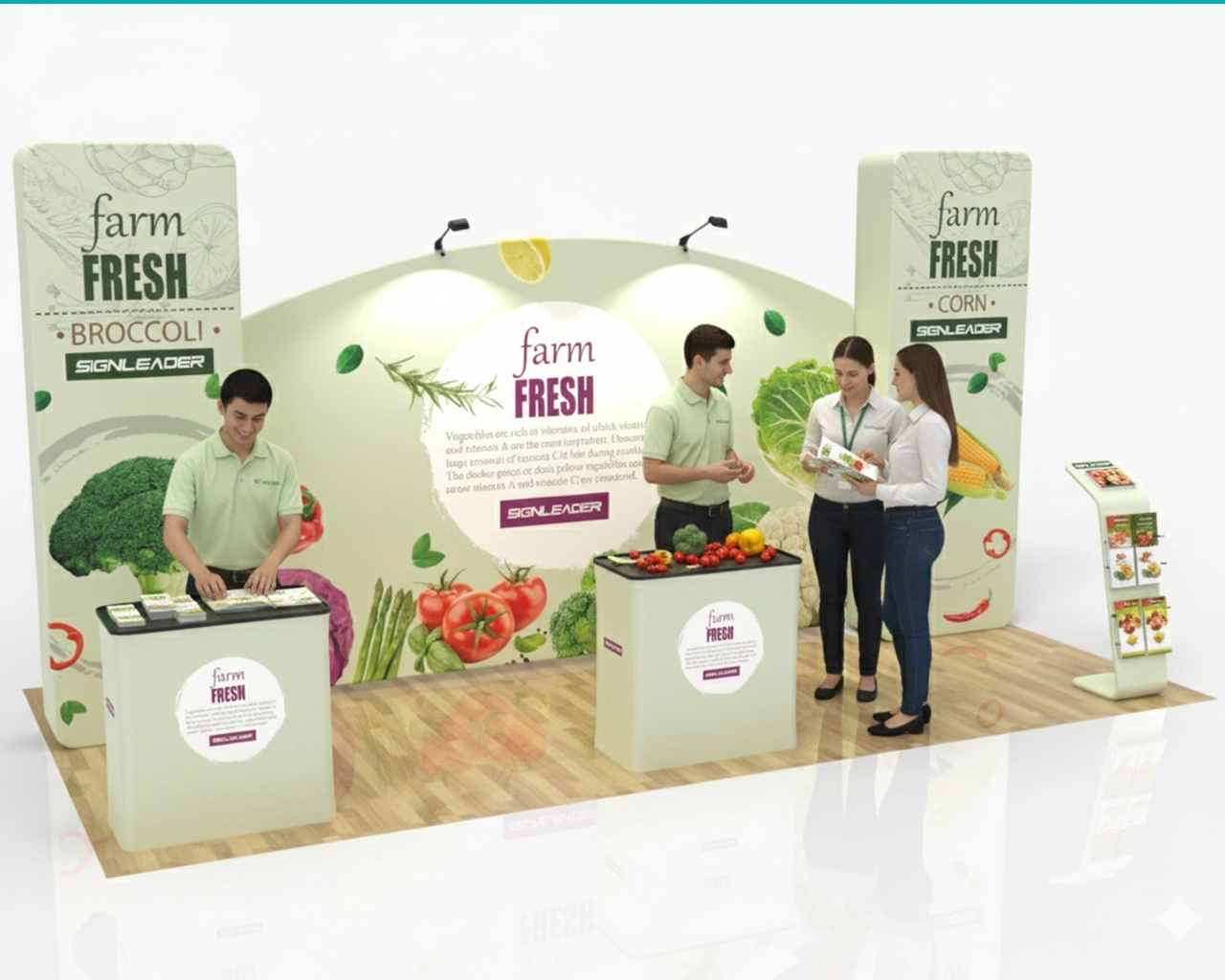 10x20ft Commercial Trade Show Booth R for Agricultural Products, Organic Farming & Plant Nutrition