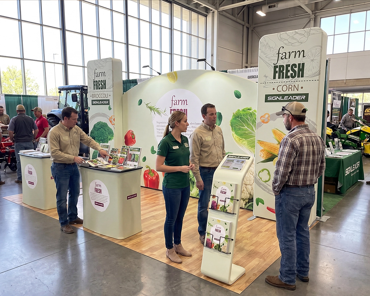 10x20ft Commercial Trade Show Booth R for Agricultural Products, Organic Farming & Plant Nutrition