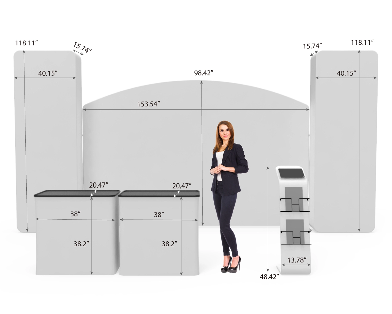 10x20ft Commercial Trade Show Booth R for Agricultural Products, Organic Farming & Plant Nutrition