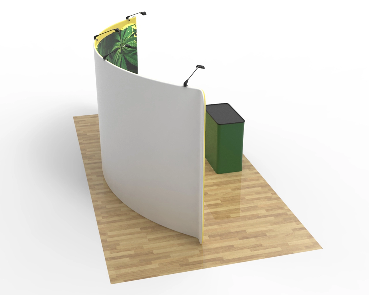 20ft Curved PortaZip™ Backdrop