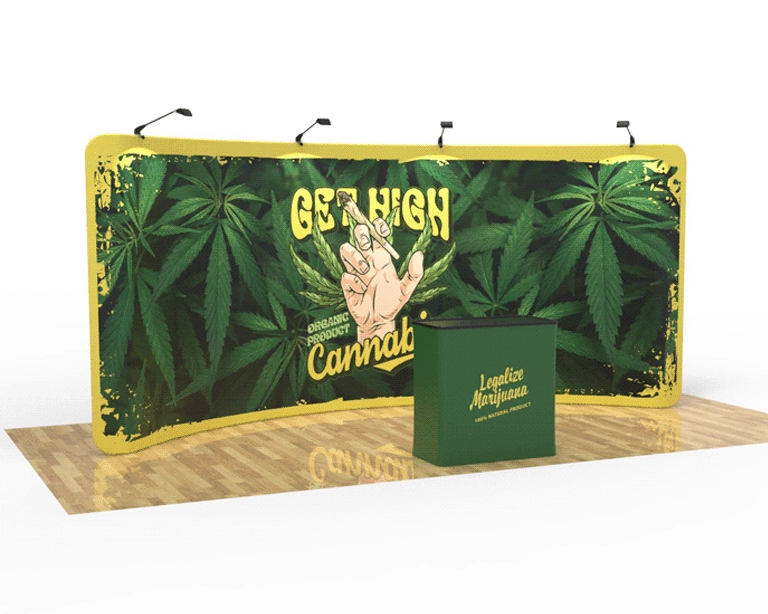 20ft Curved PortaZip™ Backdrop