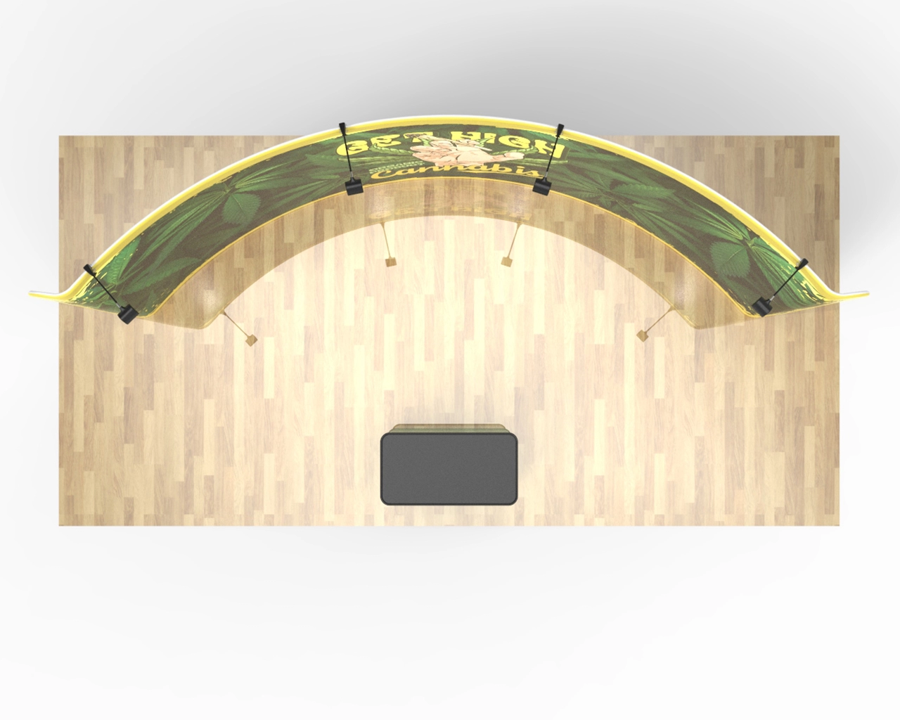 20ft Curved PortaZip™ Backdrop