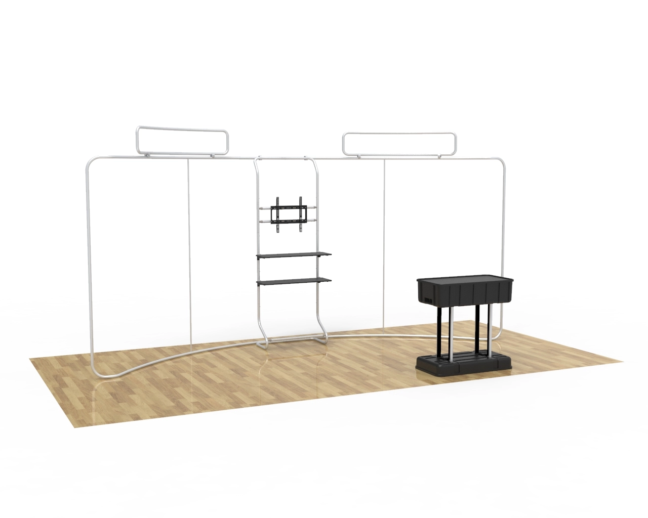 20ft Flexbooth Max Kit Curved Trade Show Booth Main Animated