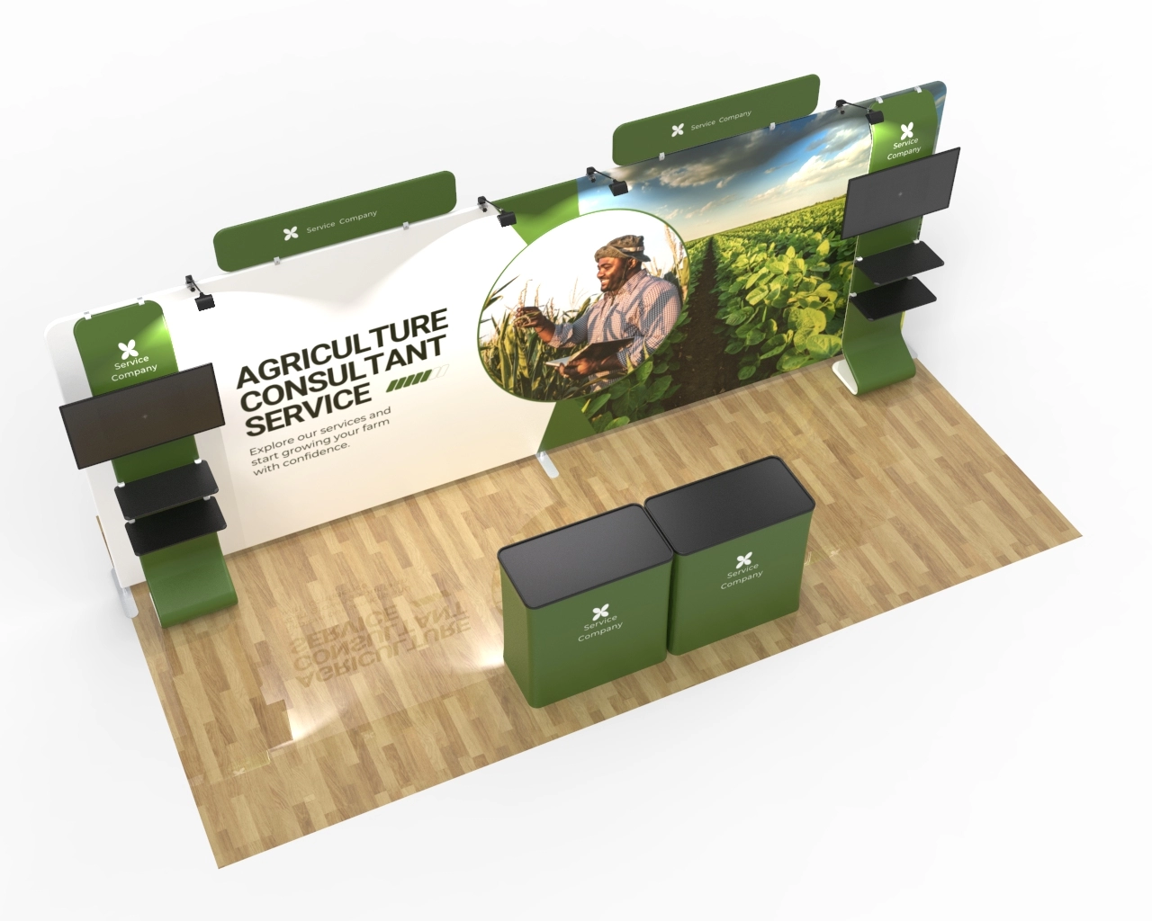 20' Straignt FlexBooth™ Max Package