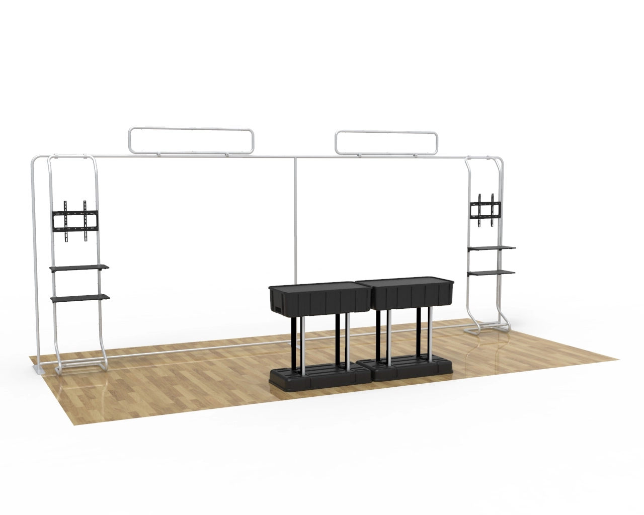 20ft Flexbooth Max Kit Straight Expo Booth Main Animated