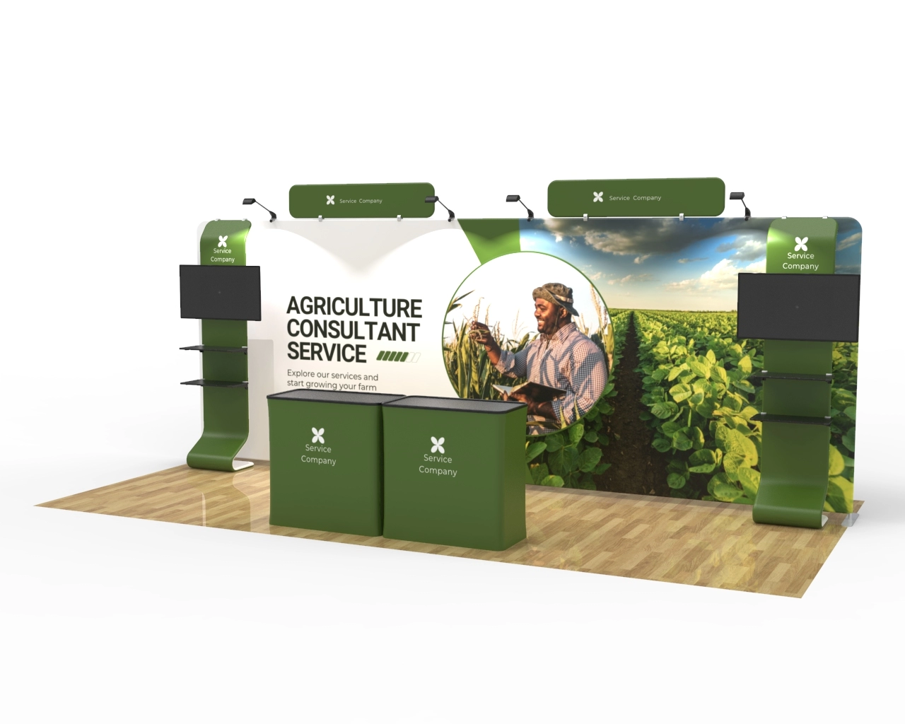 20' Straignt FlexBooth™ Max Package