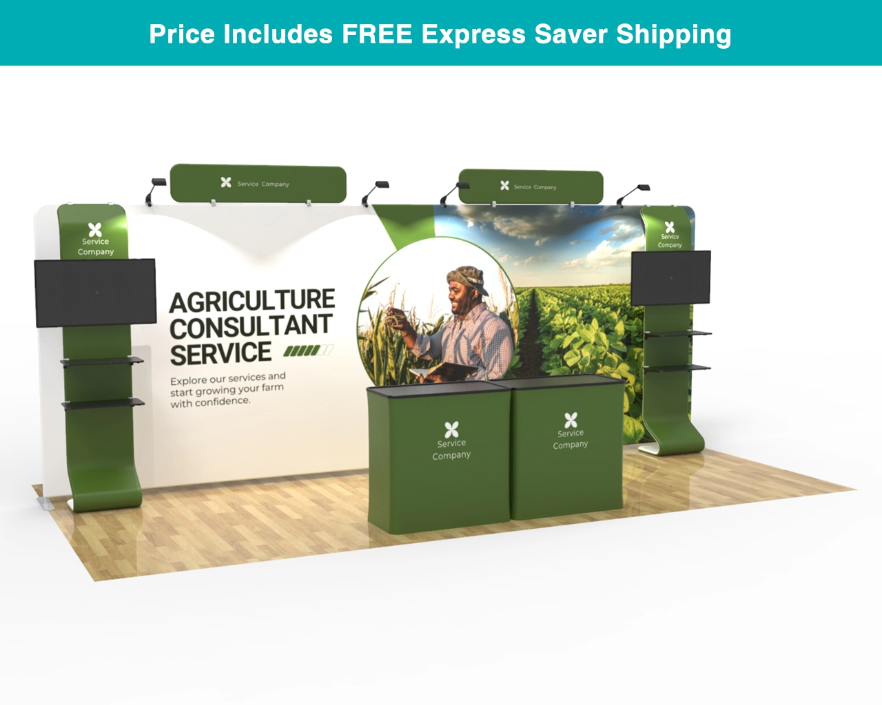 20' Straignt FlexBooth™ Max Package