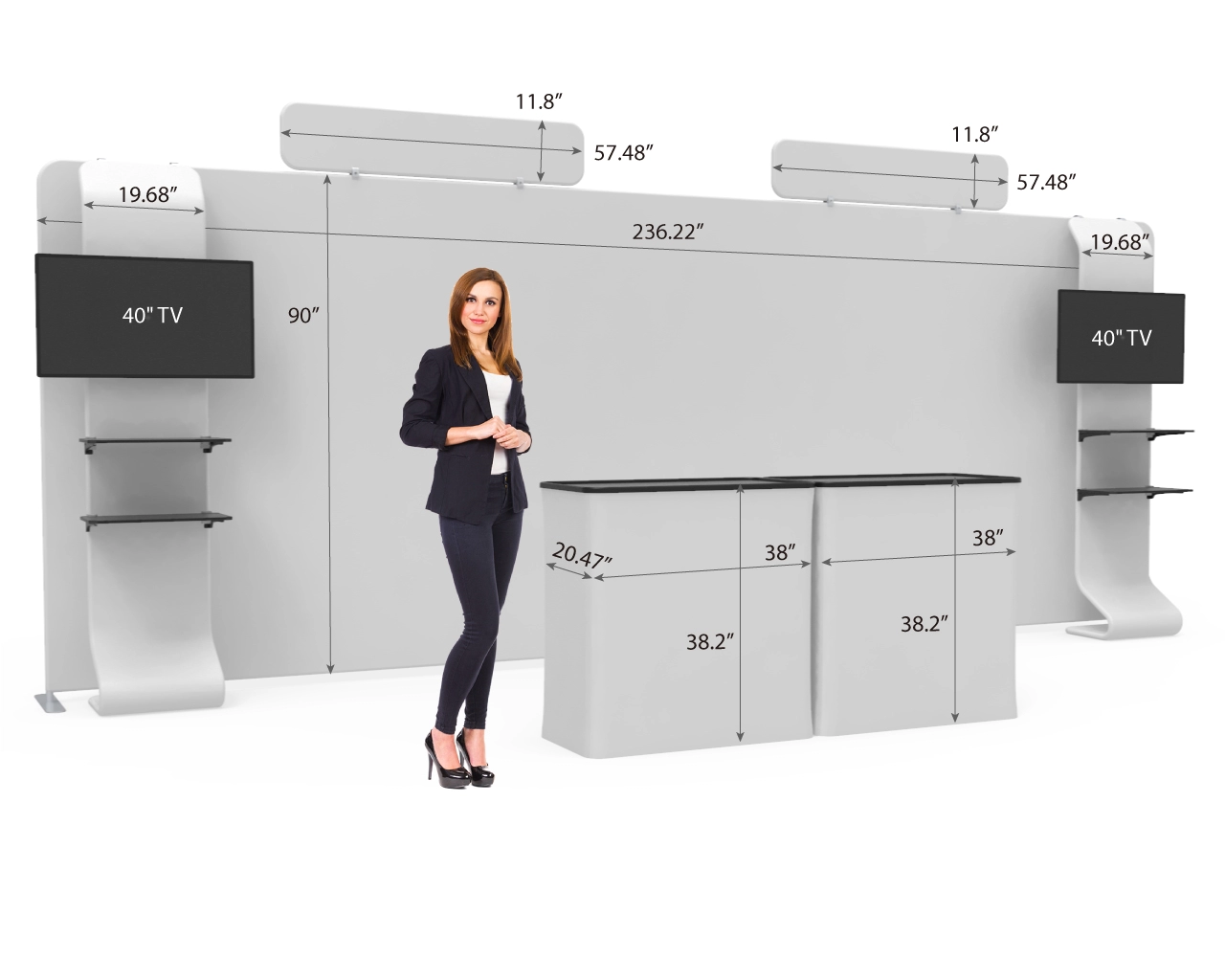20' Straignt FlexBooth™ Max Package
