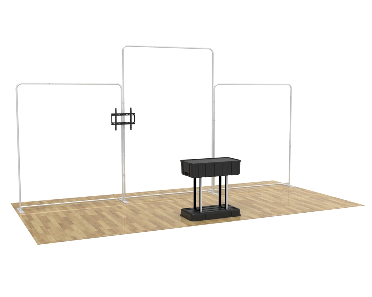 20ft Flexbooth Pro Kit 07 Trade Show Exhibition Main Animated