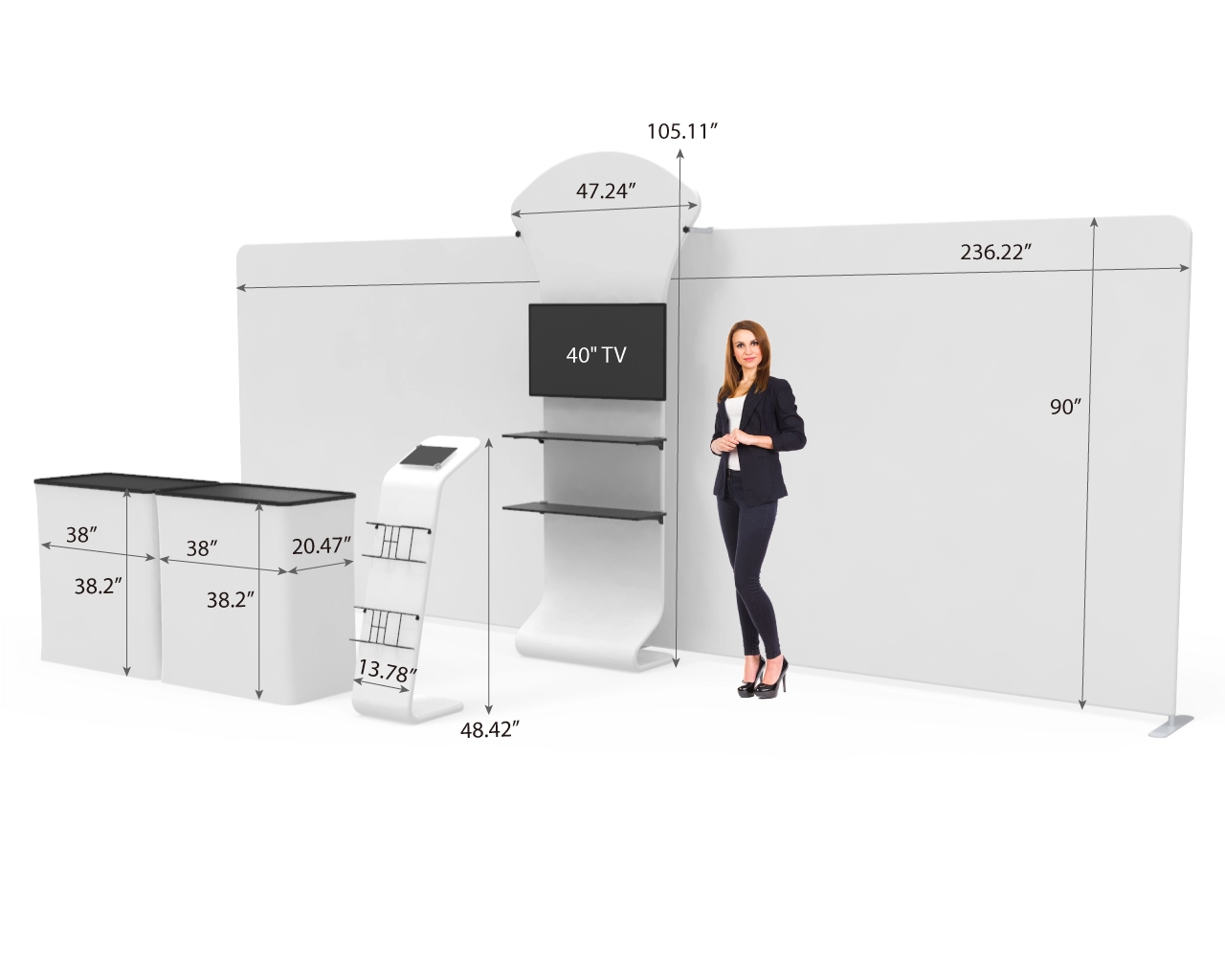 20ft Straight FlexBooth™ Pro Max Kit