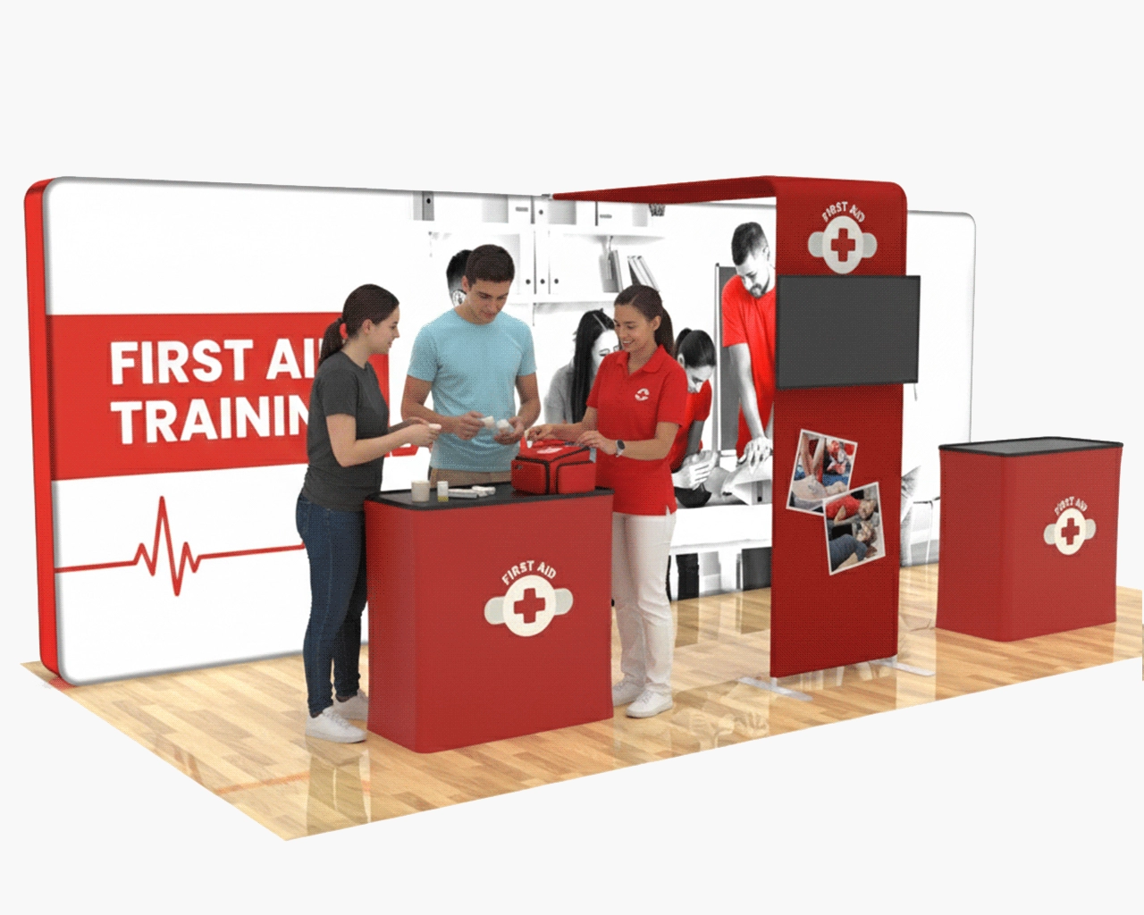 20ft PortaZip™ Booth 32 - Backlit