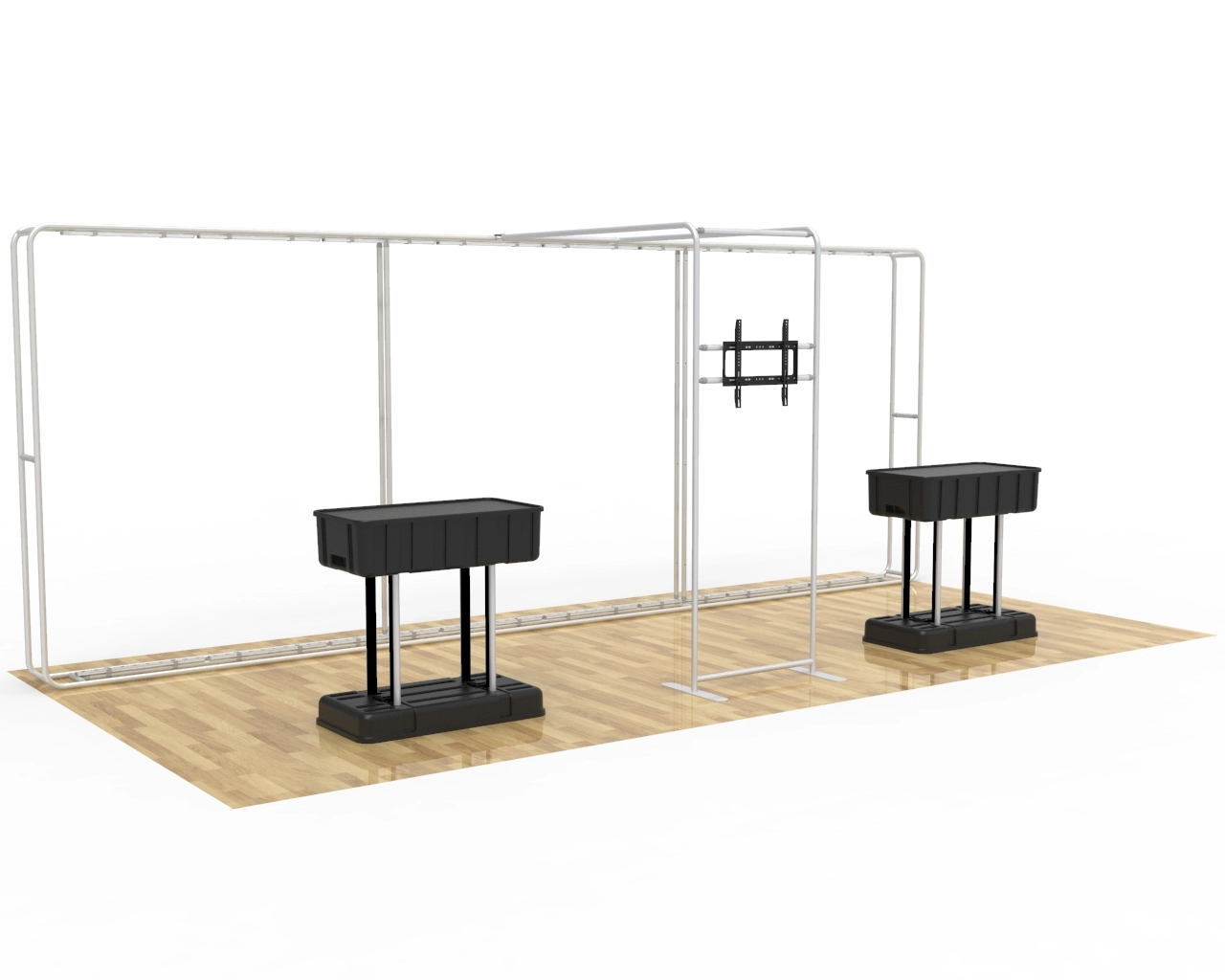 20ft Portazip Booth 32 Backlit Trade Show Booth Main Animated