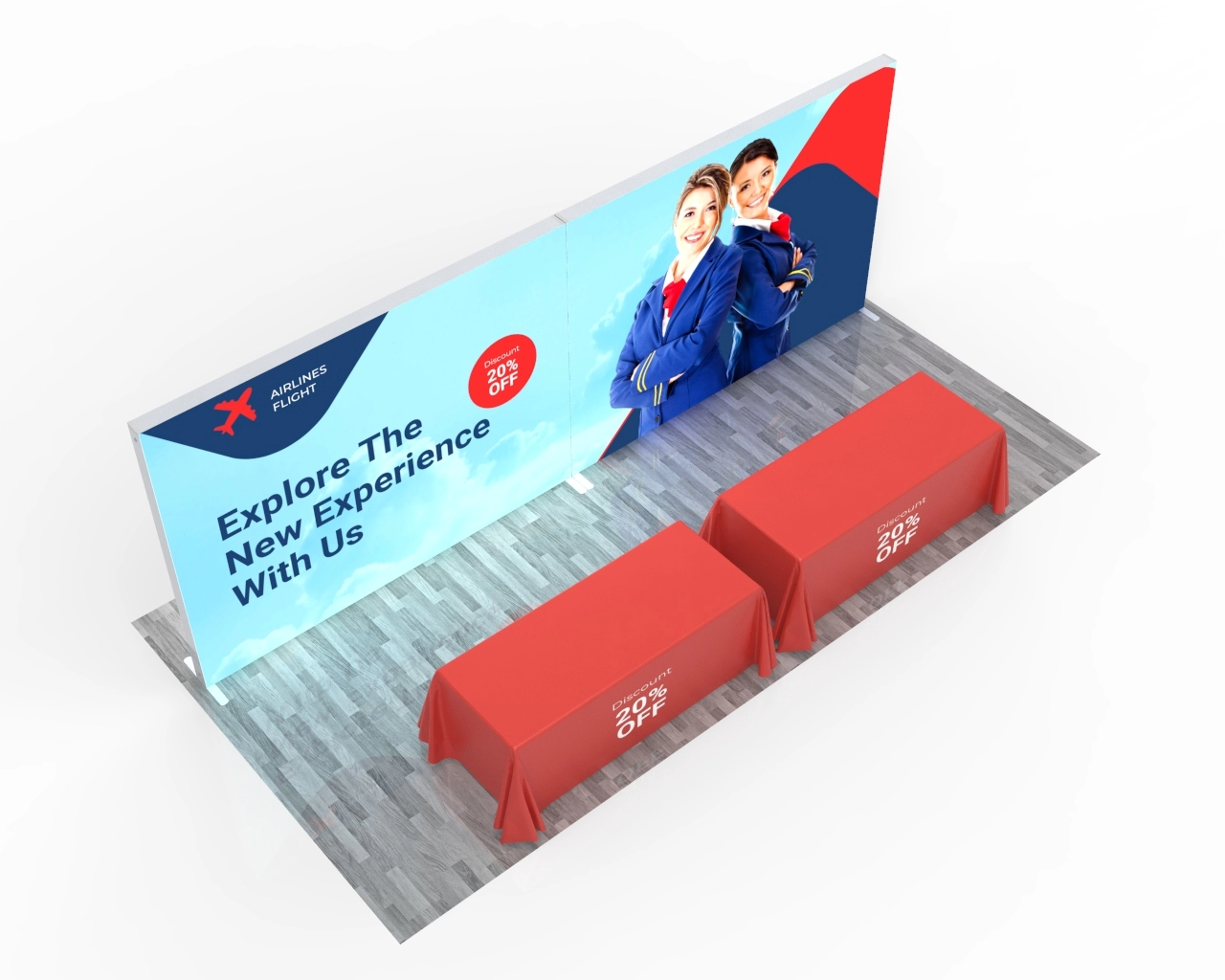 20ft SEGQuick™ Booth 11 - Backlit
