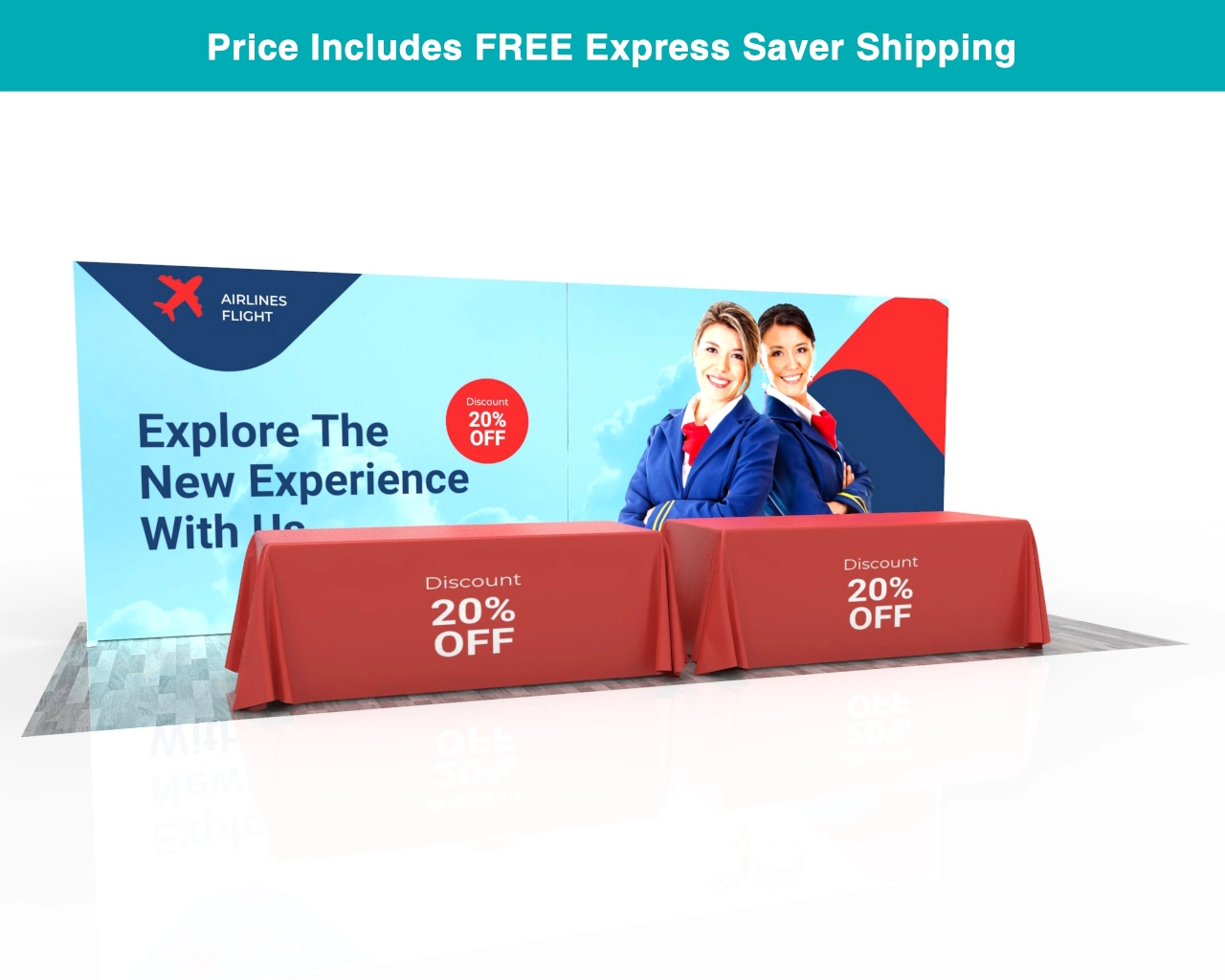 20ft SEGQuick™ Booth 11 - Backlit