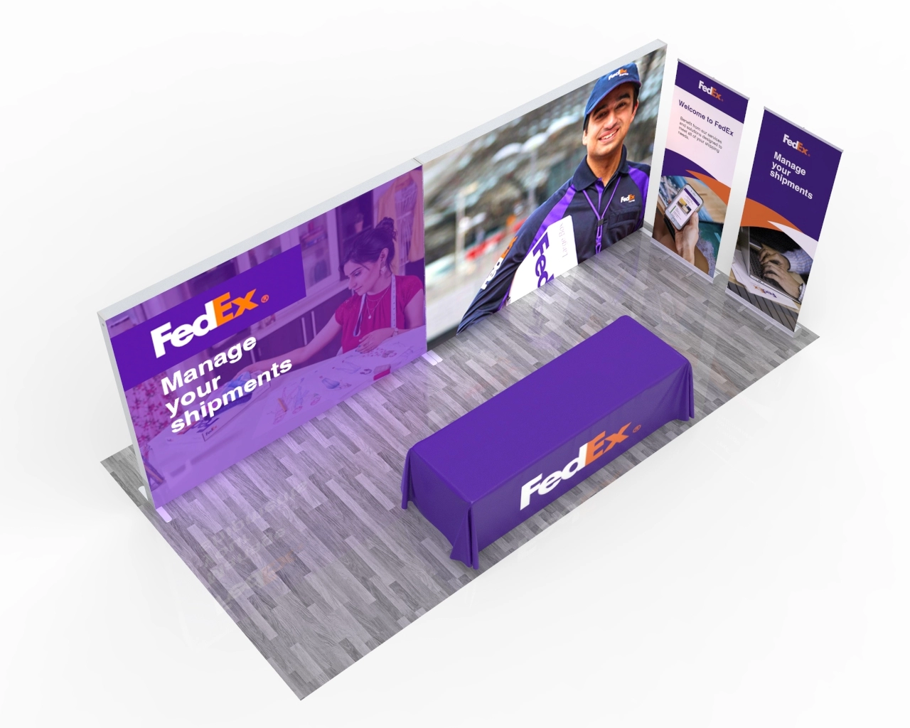 20ft SEGQuick™ Booth 12 - Backlit