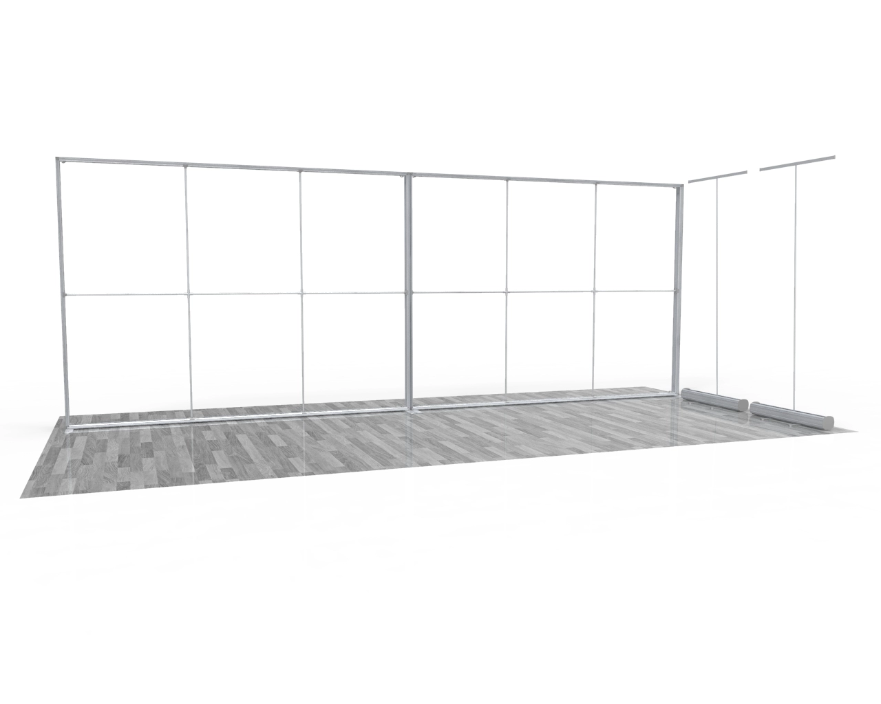 20ft Segquick Backlit Trade Show Banner Stand Main Animated