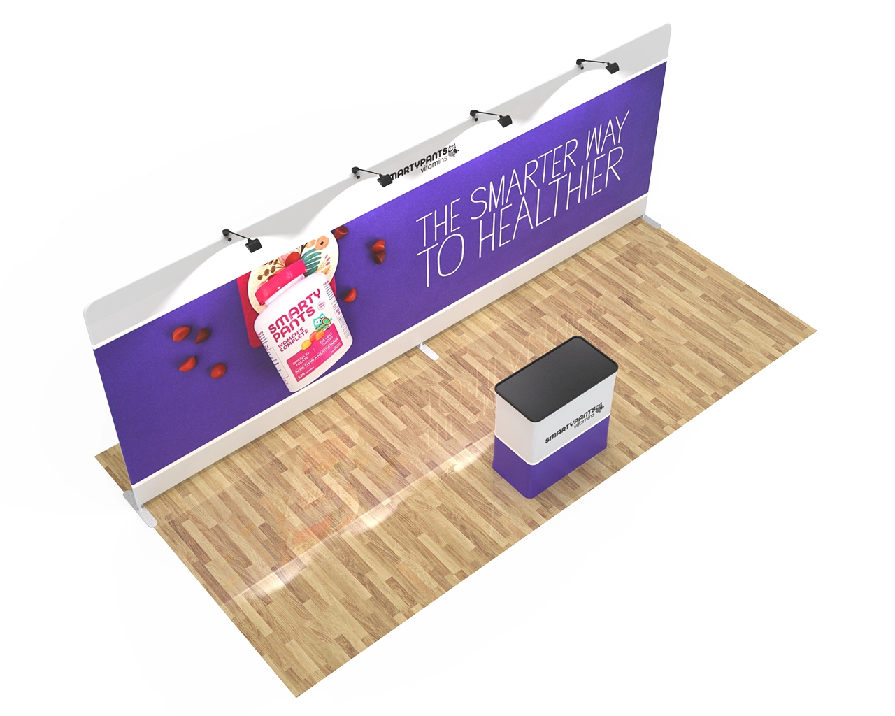 20ft Straight PortaZip™ Backdrop