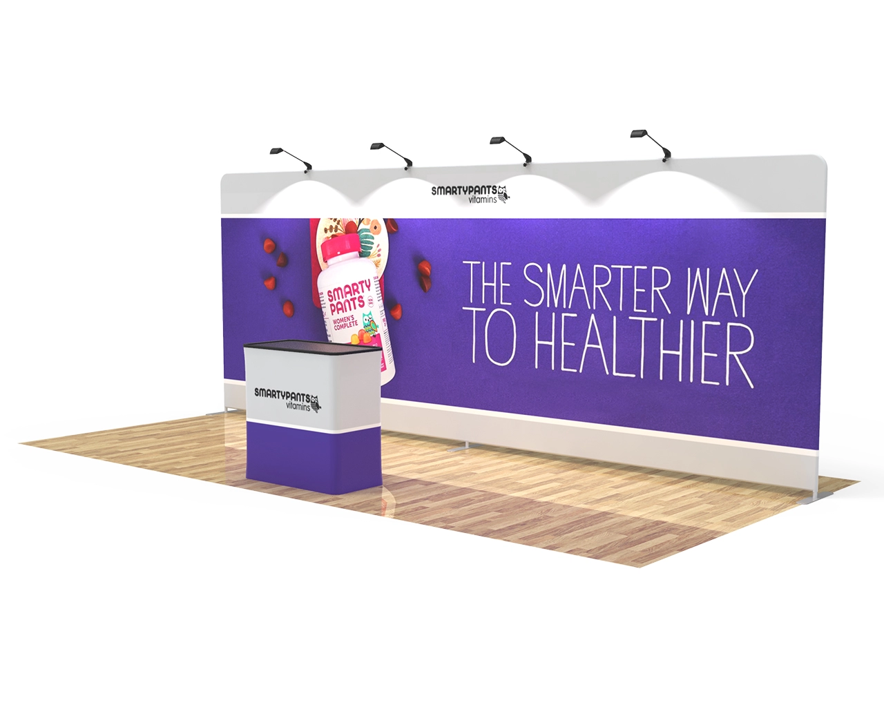 20ft Straight PortaZip™ Backdrop