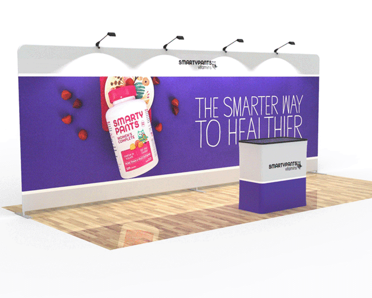 20ft Straight PortaZip™ Backdrop