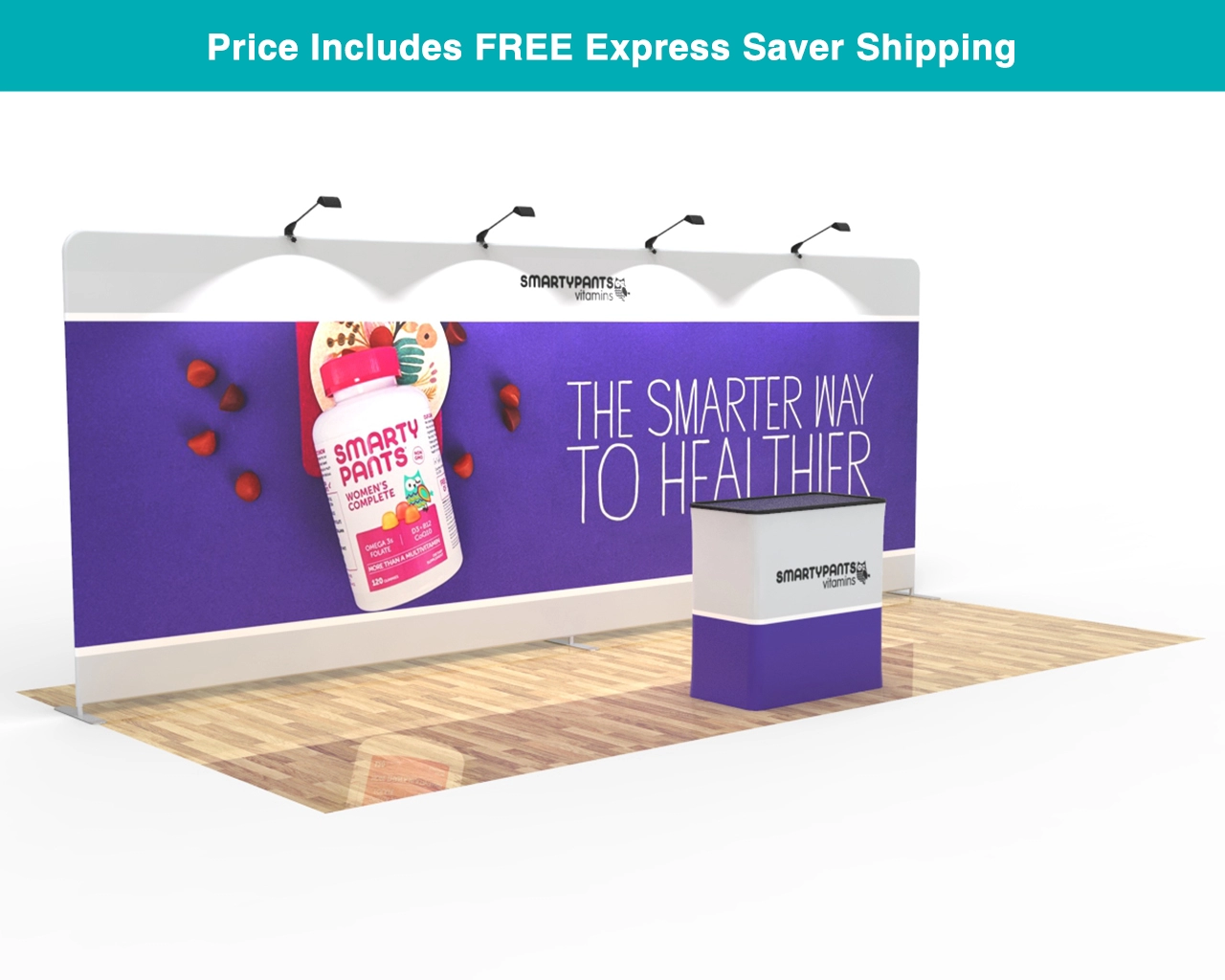 20ft Straight PortaZip™ Backdrop