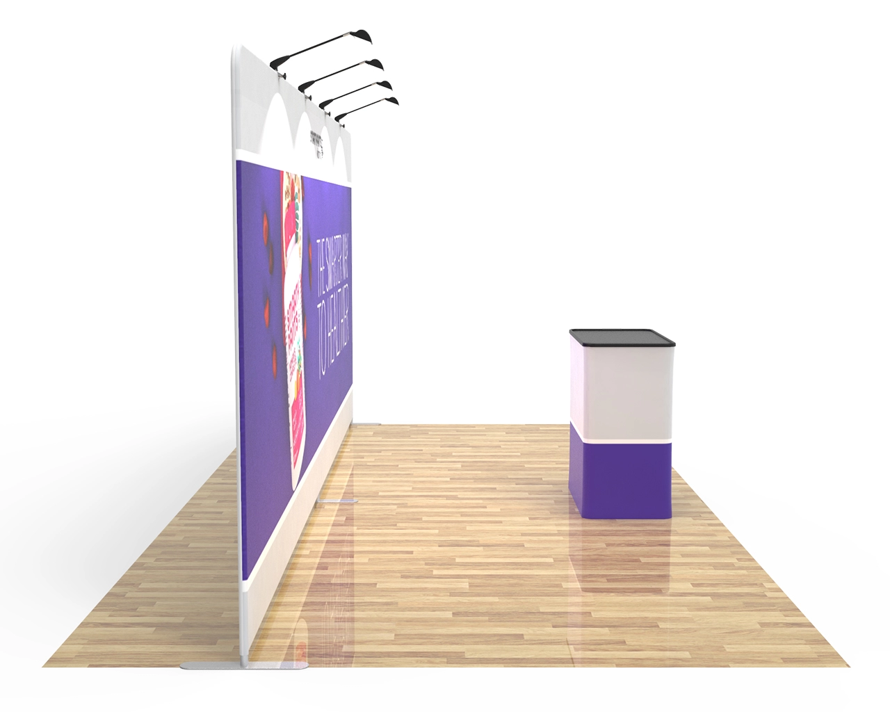 20ft Straight PortaZip™ Backdrop
