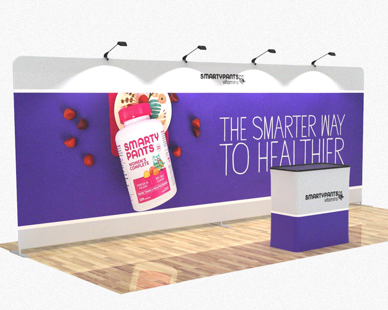 20ft Straight PortaZip™ Backdrop