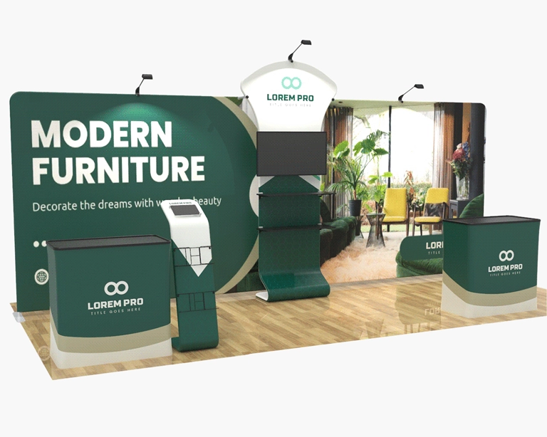 20ft Straight FlexBooth™ Pro Max Kit