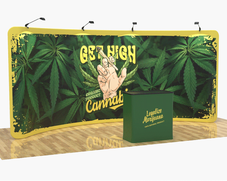 20ft Curved PortaZip™ Backdrop