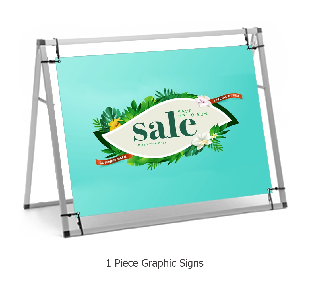 4FT A-Frame Banner Display