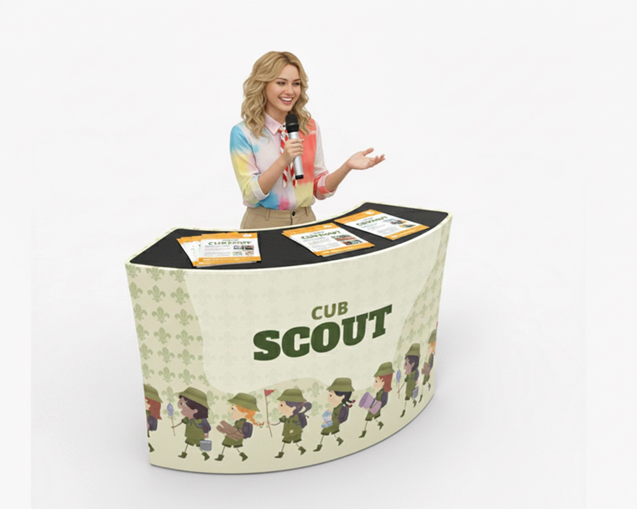 5ft Flex Trade Show Reception Desk