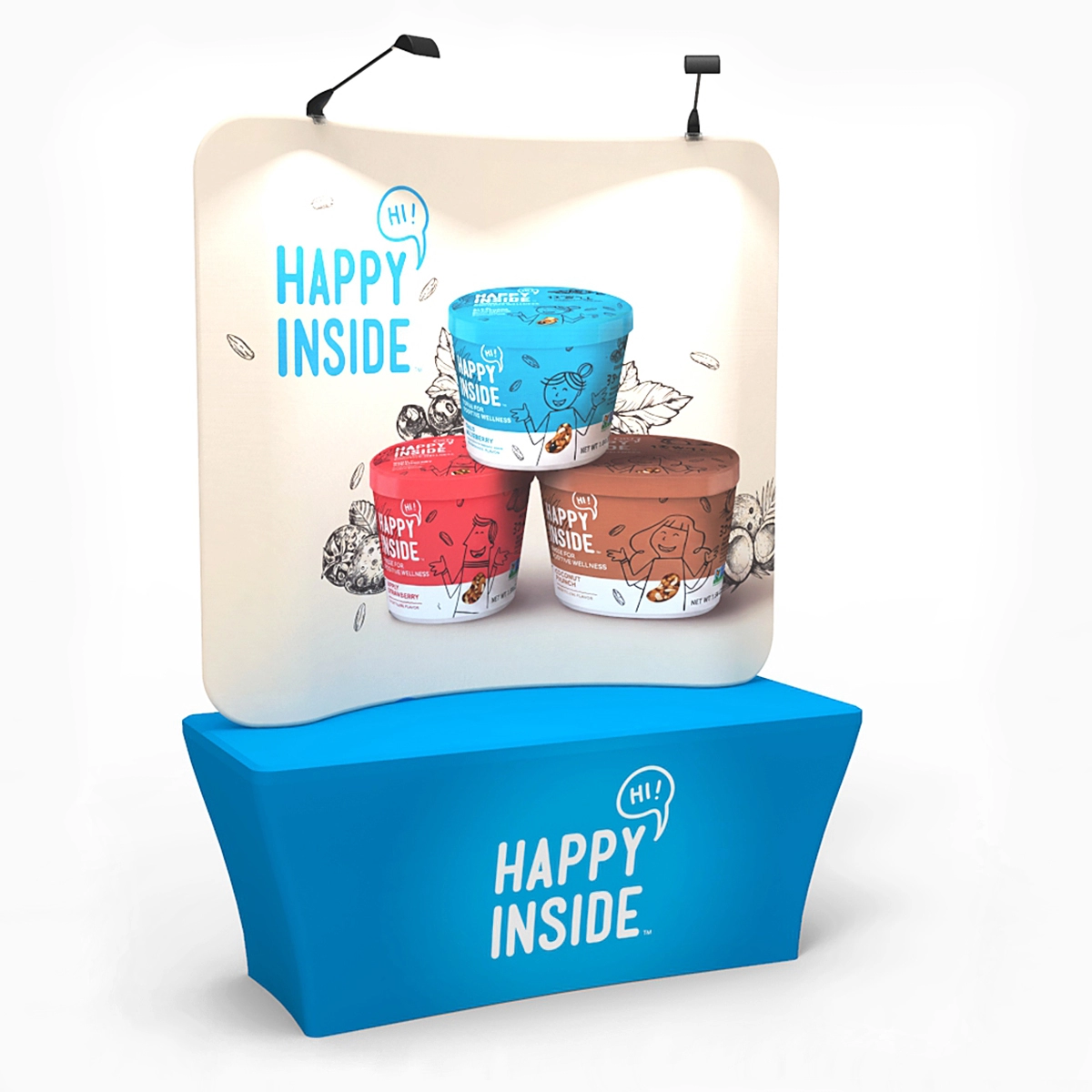 6ft Tabletop Exhibit Display Curved Main Image