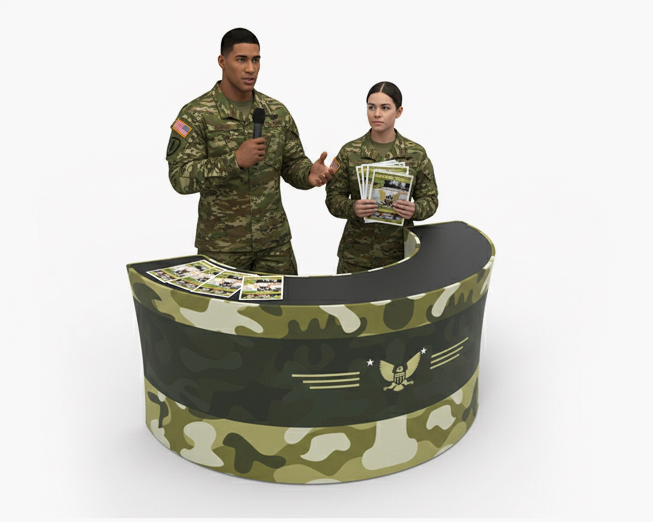  7ft Flex Trade Show Reception Desk 