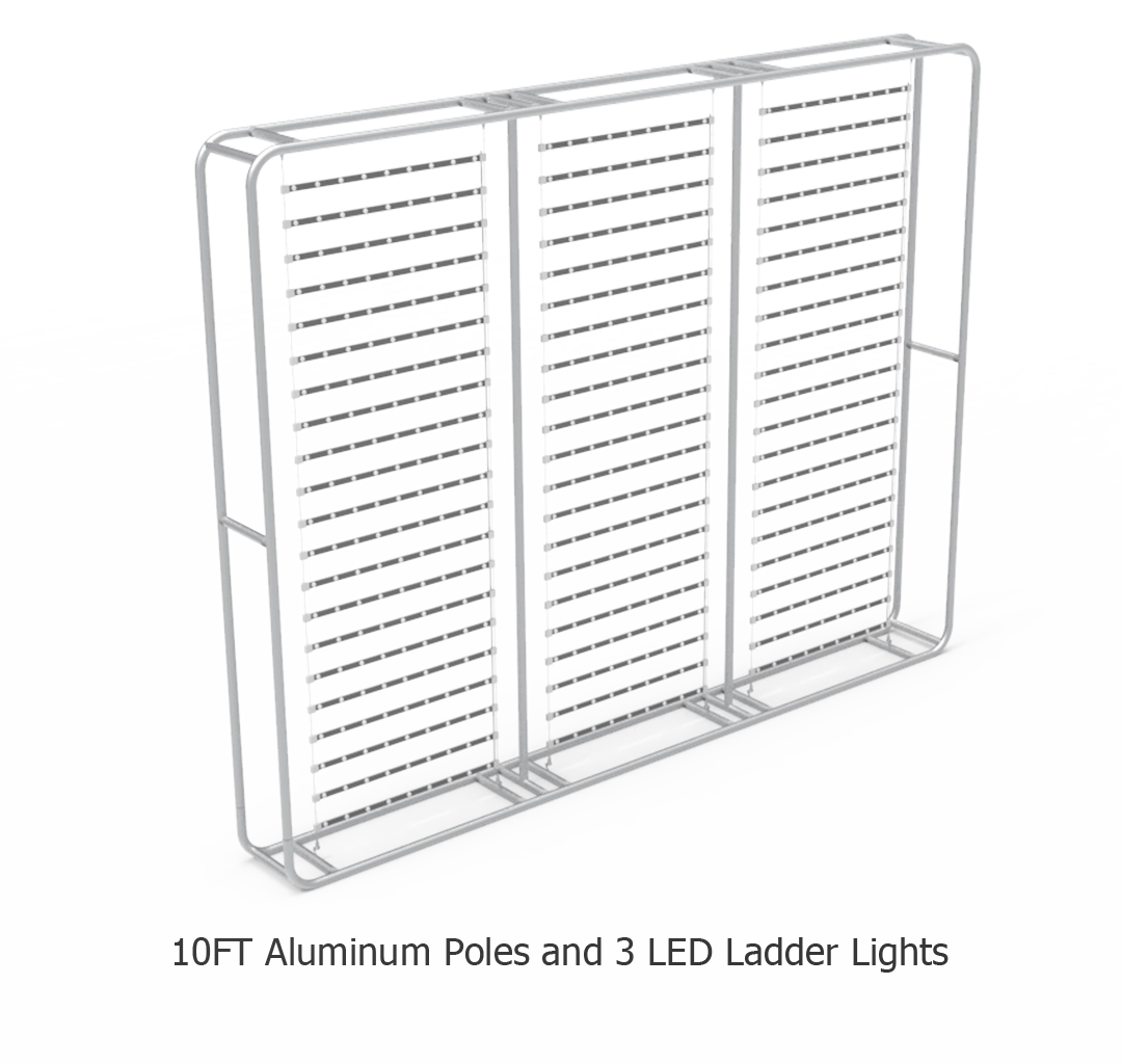 10FT Arc Angle Tension Fabric Backlit Display for Trade Show