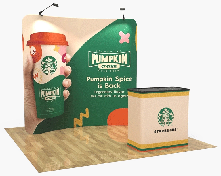 8ft Curved PortaZip™ Backdrop