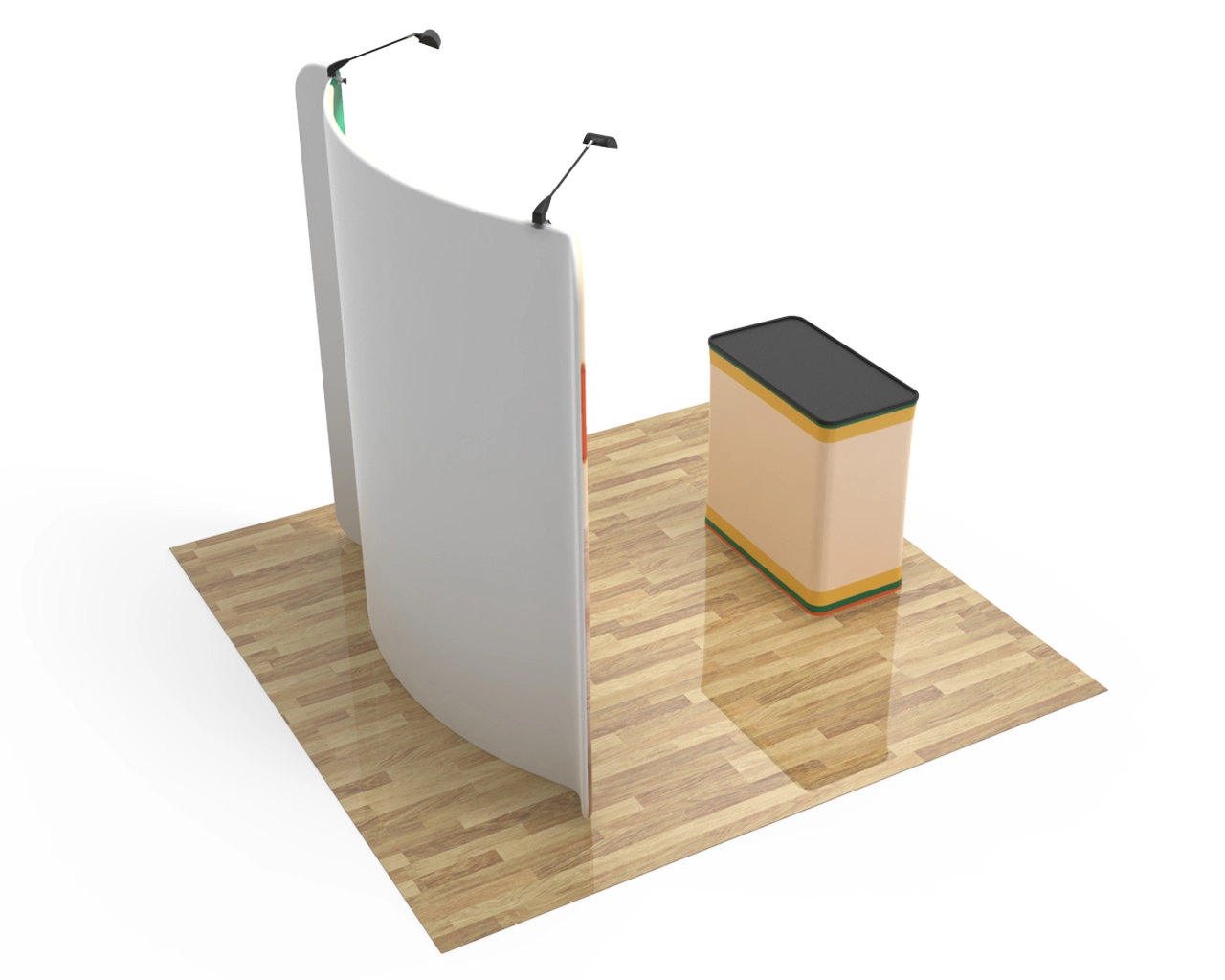 8ft Curved PortaZip™ Backdrop