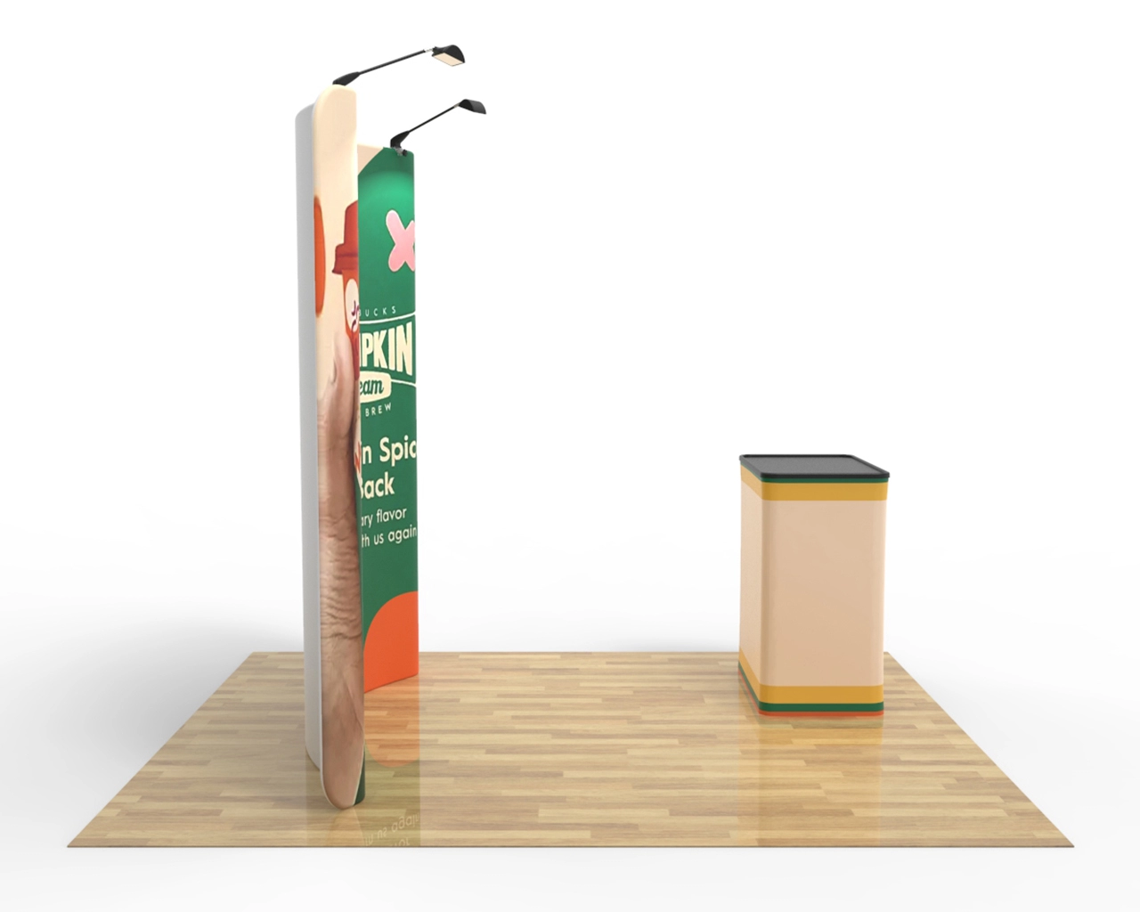 8ft Curved PortaZip™ Backdrop