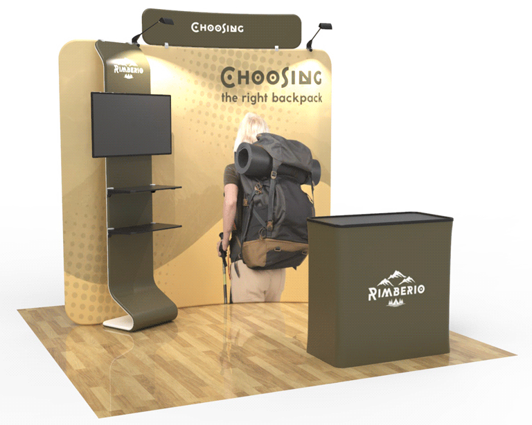8ft Curved FlexBooth™ Max Kit