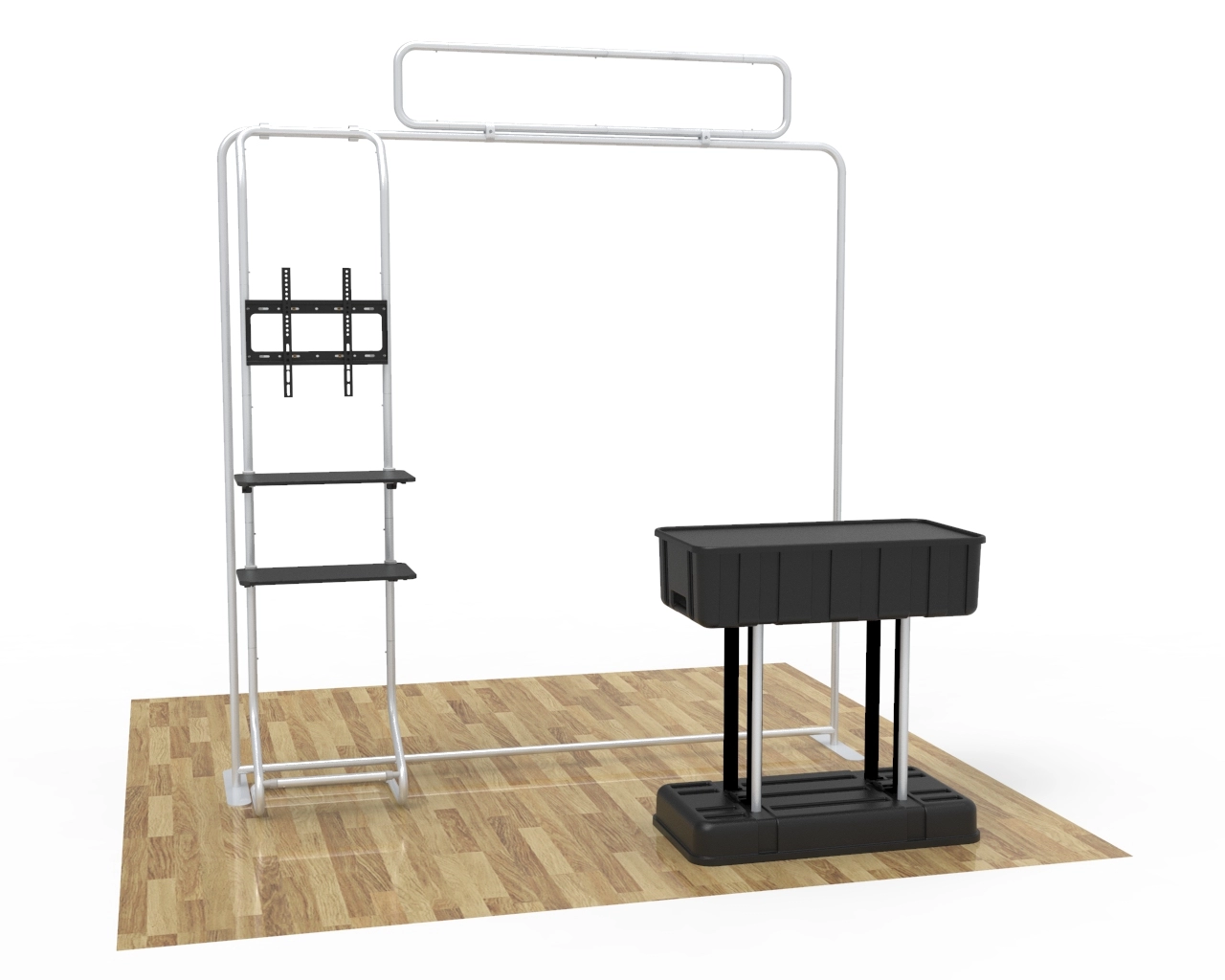 8ft Trade Show Booth Max Package For Food And Wine Expo Exhibitors