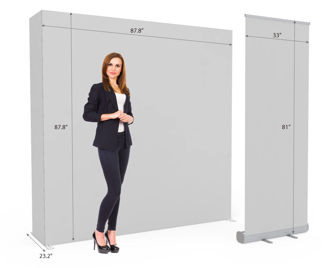 8ft SEGQuick™ Booth 28 - Pop Up Backlit