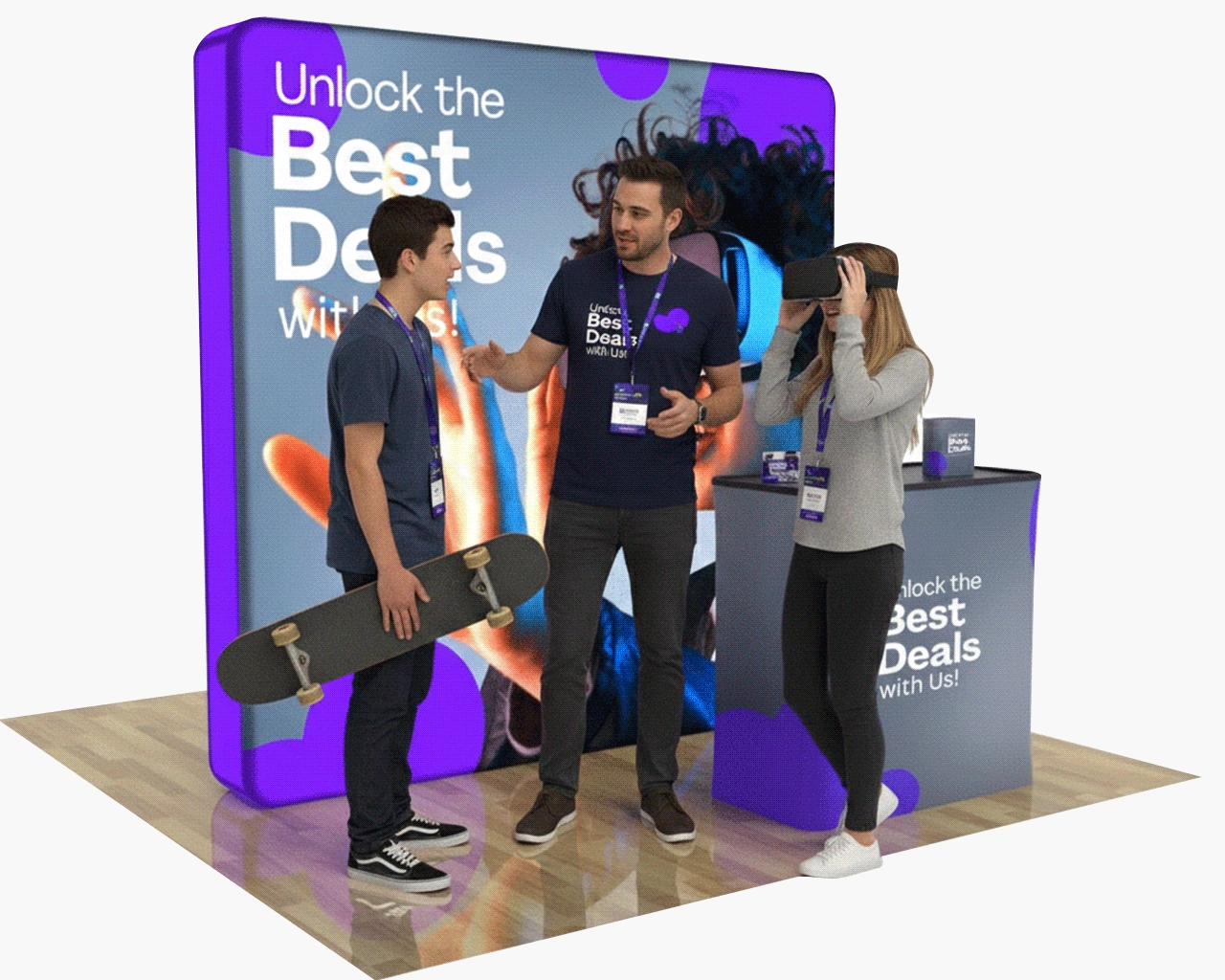 8ft PortaZip™ Display - Backlit