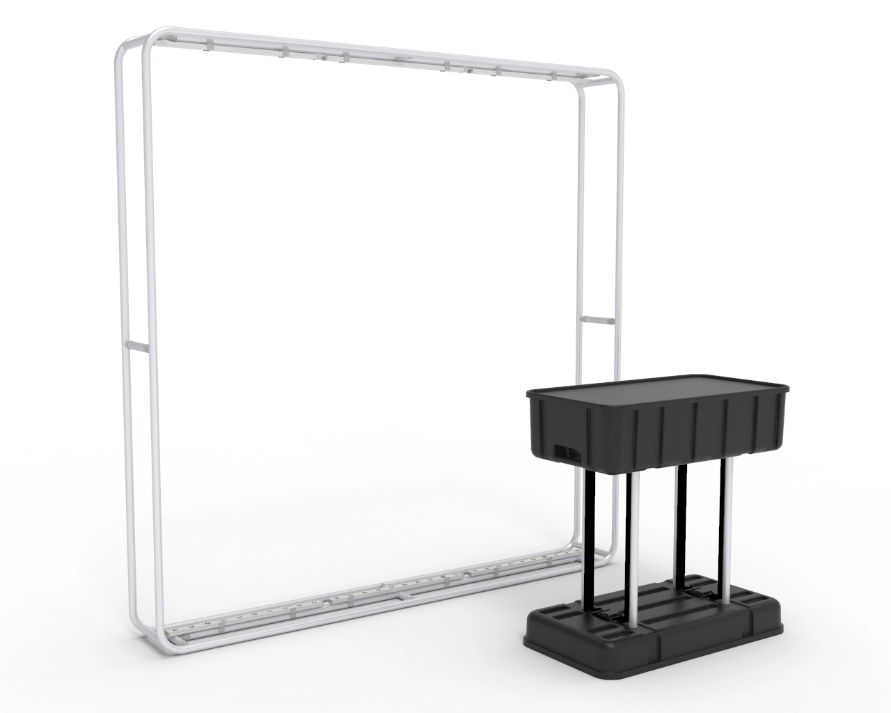 8ft Portazip Backdrop Backlit Trade Show Booth Main Animated