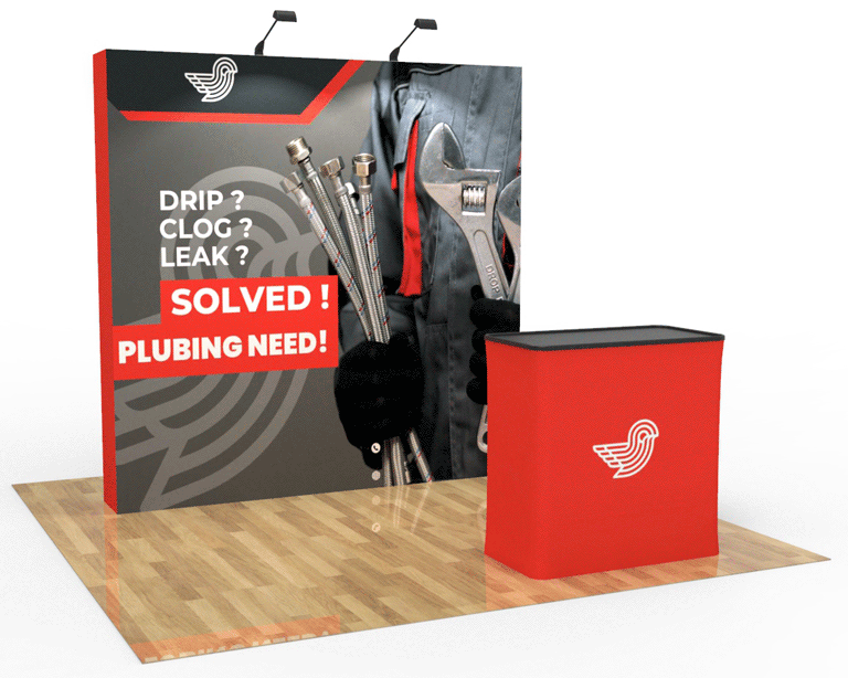 8ft Straight Pop Up Display